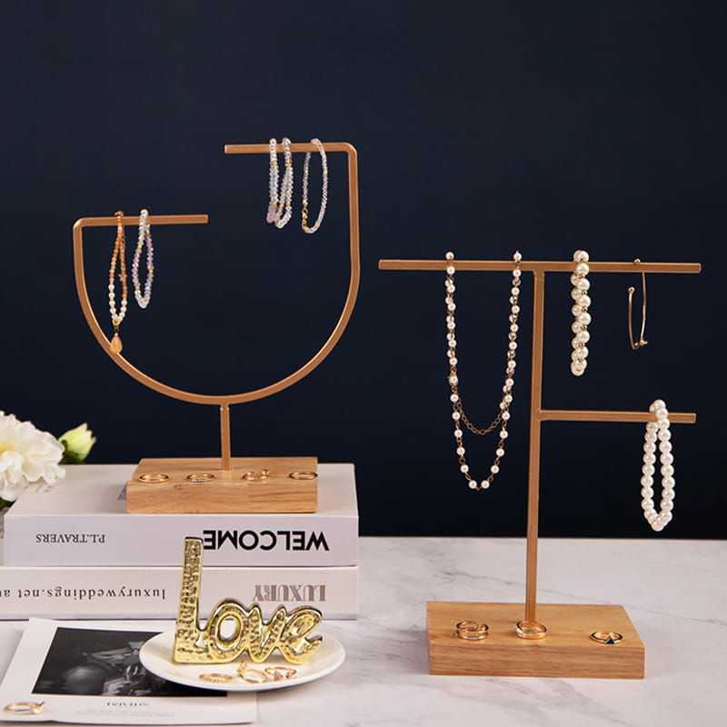 モダンなメタルハンギングデコレーションラックディスプレイスタンド