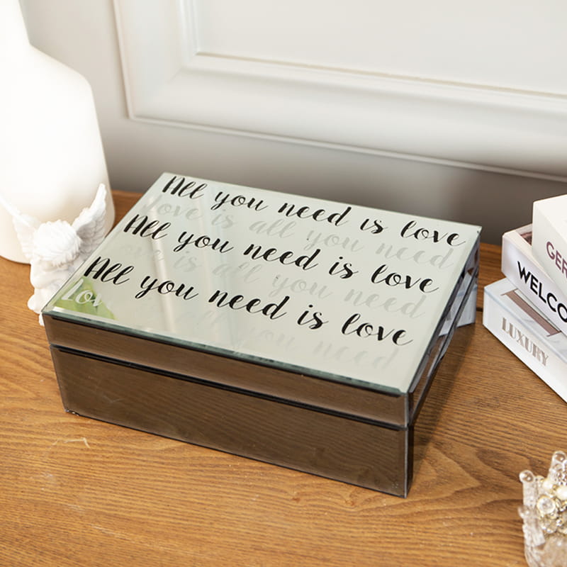 卸売ホームストレージブラウンゴールドミラージュエリーボックス