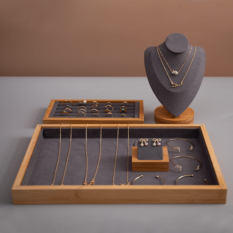 ネックレスイヤリングブレスレット用ジュエリーディスプレイスタンドセット